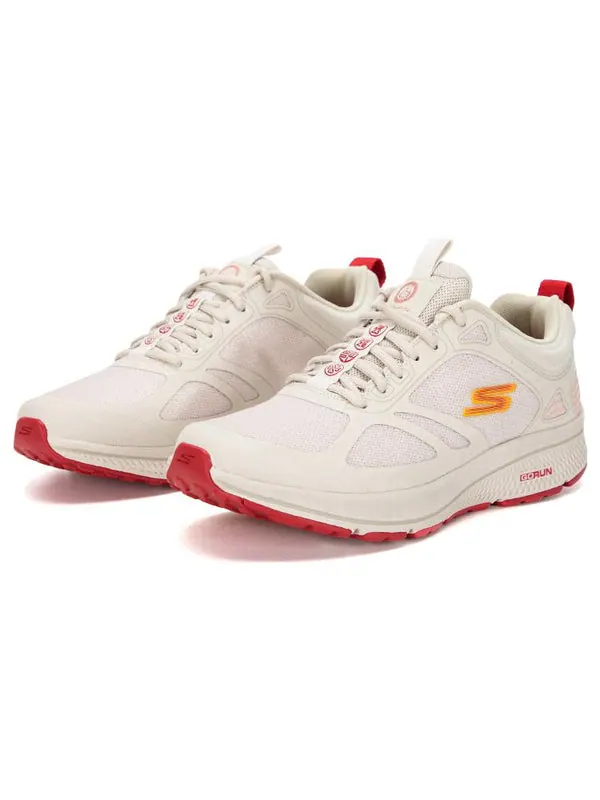 Кроссовки go run consistent shoes 'cream red' Skechers — изображение 3 из 4, белый/красный