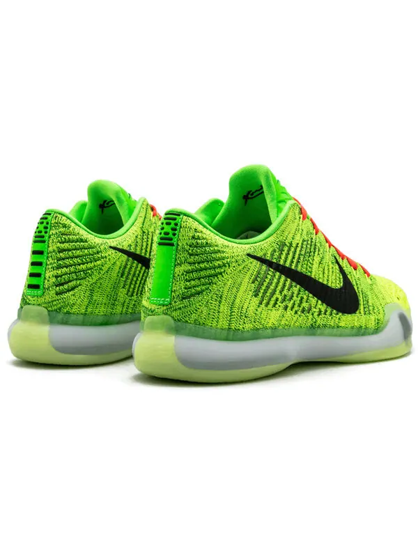 Кроссовки kobe 10 elite Nike — изображение 3 из 4, зеленый/черный/оранжевый