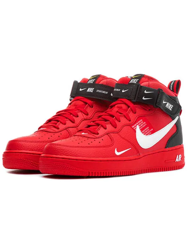Кроссовки air force 1 mid '07 lv8 'overbranding' Nike — изображение 2 из 4, красный/черный/белый
