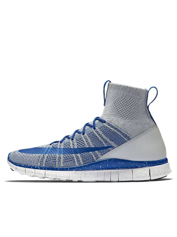 Кроссовки Nike Flyknit Mercurial — изображение 1 из 4, серый/синий
