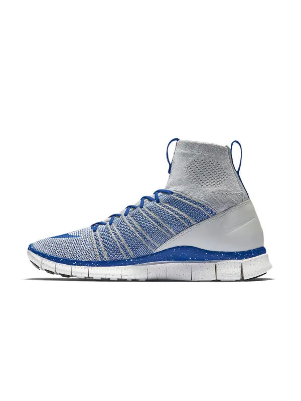 Кроссовки Nike Flyknit Mercurial — изображение 2 из 4, серый/синий