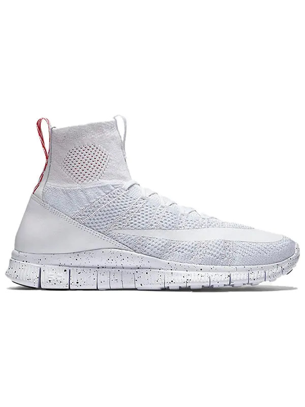 Кроссовки Nike Flyknit Mercurial — изображение 2 из 4, белый//красный