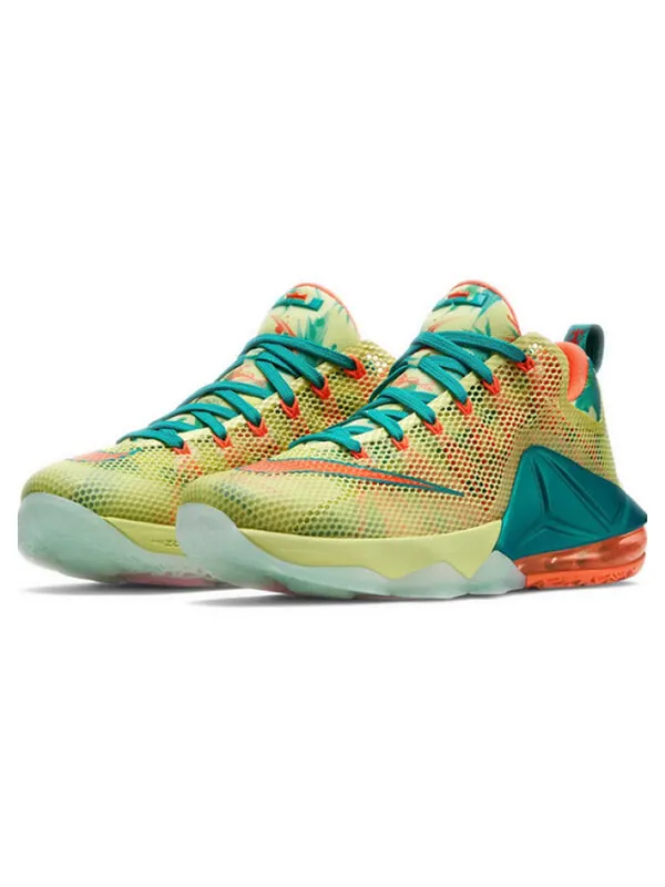Кроссовки lebron 12 low prm ep Nike — изображение 3 из 4, белый/желтый