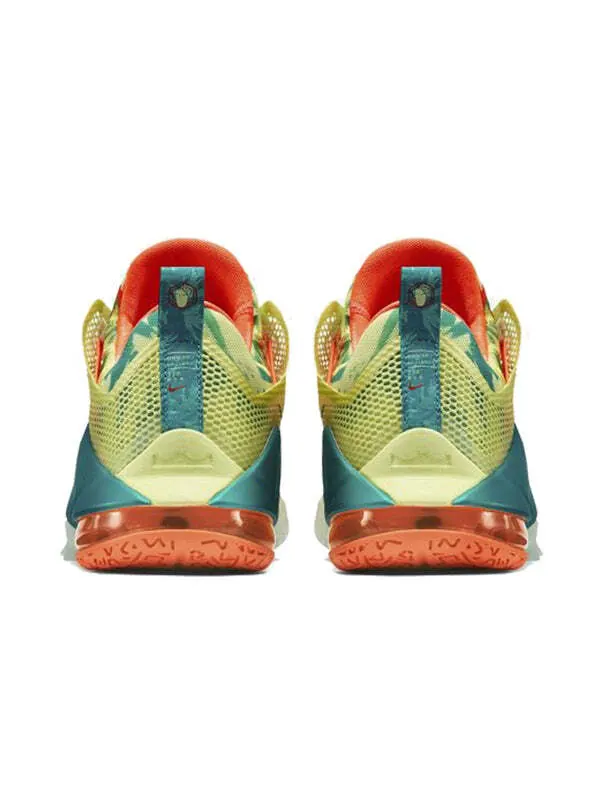 Кроссовки lebron 12 low prm ep Nike — изображение 4 из 4, белый/желтый