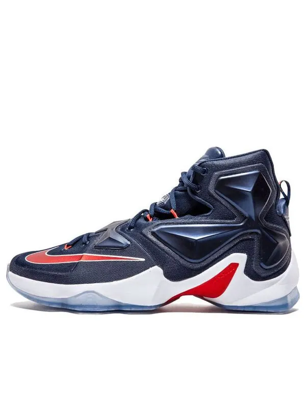 Кроссовки леброн 13 Nike — изображение 1 из 4, синий/красный/белый