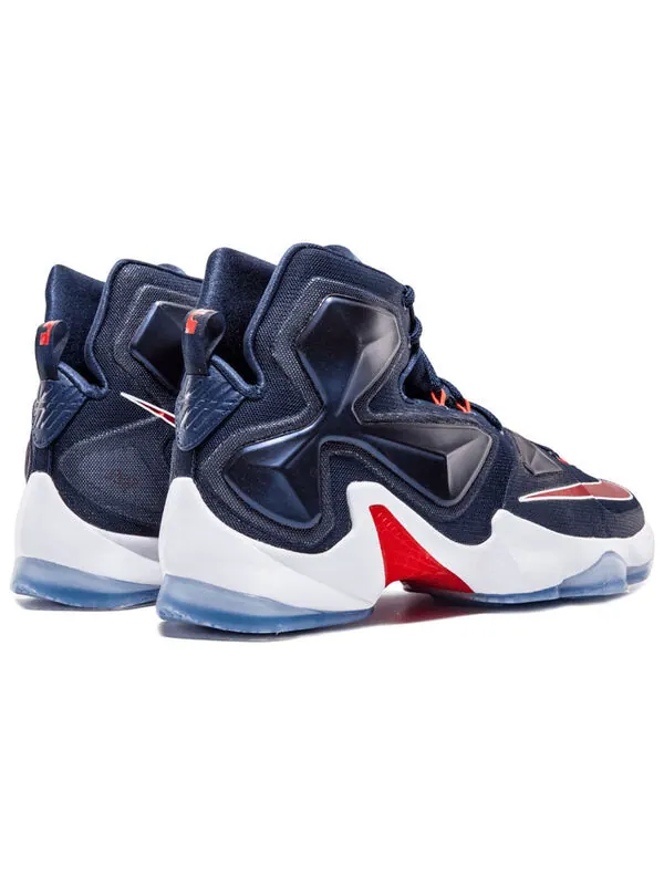 Кроссовки леброн 13 Nike — изображение 3 из 4, синий/красный/белый