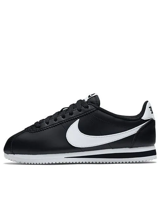 Кроссовки классические cortez кожа Nike — изображение 1 из 3, черный/белый