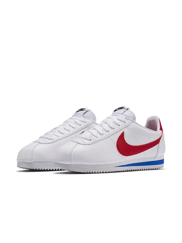Кроссовки классические cortez кожа Nike — изображение 2 из 4, белый/синий/красный
