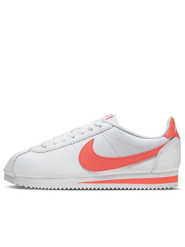 Кроссовки классические cortez кожа Nike — изображение 1 из 4, белый/розовый