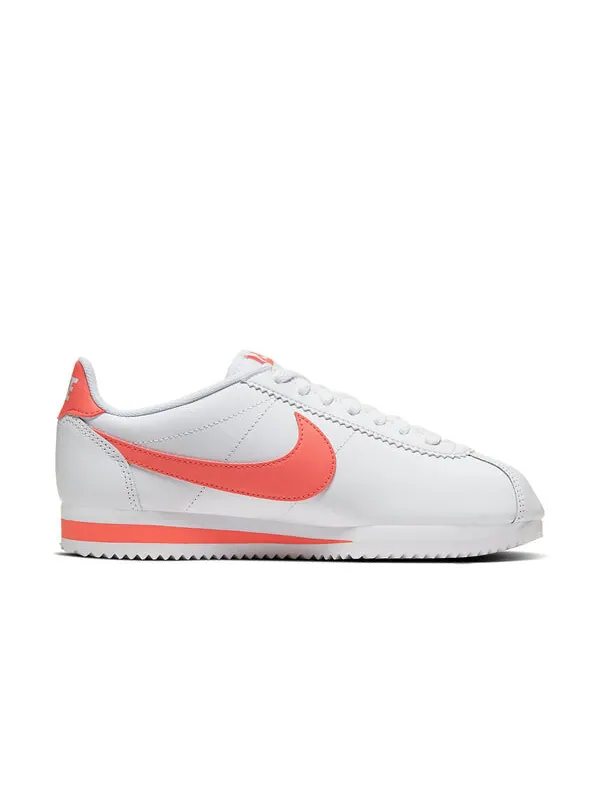 Кроссовки классические cortez кожа Nike — изображение 2 из 4, белый/розовый