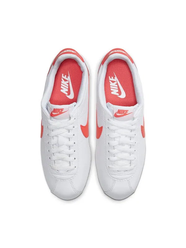 Кроссовки классические cortez кожа Nike — изображение 4 из 4, белый/розовый