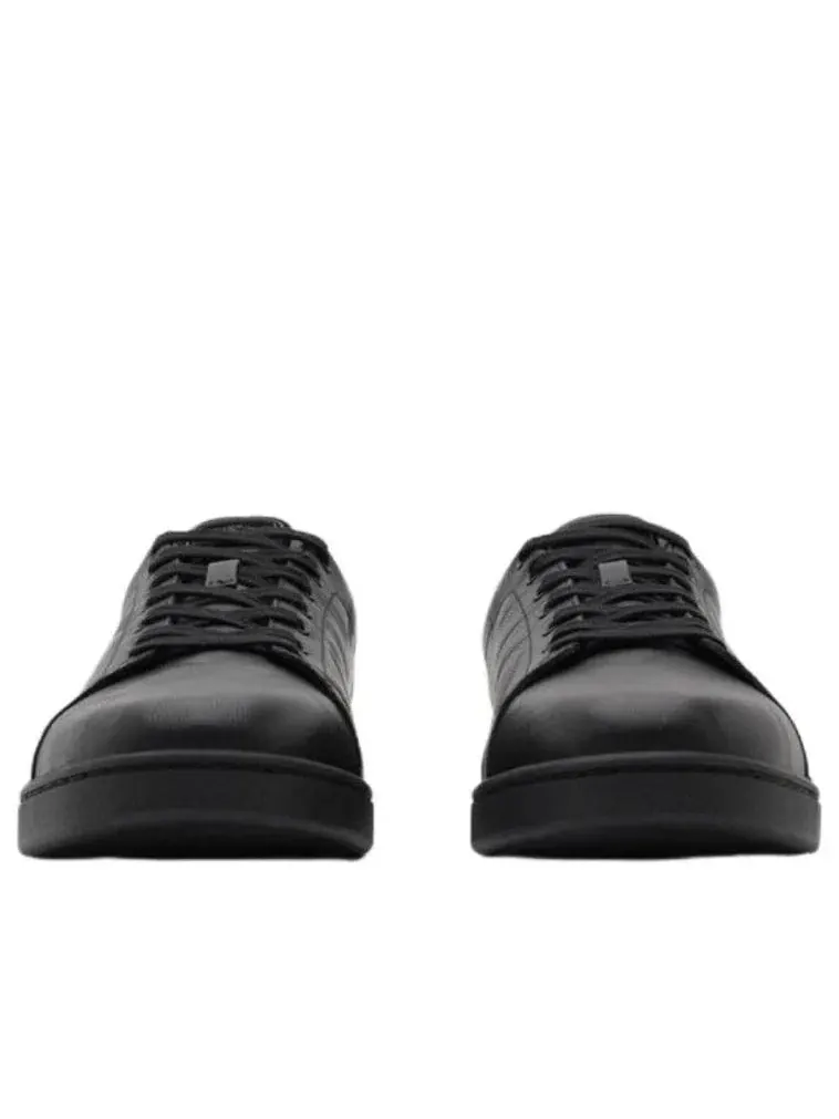 Кроссовки Burberry 26 Embossed Check Leather Set — изображение 3 из 6, черный