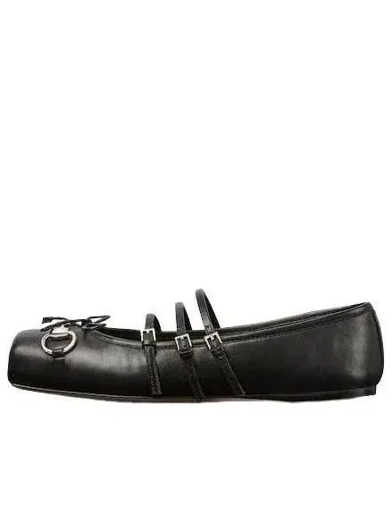 (WMNS) Балетки Gucci Horsebit — изображение 1 из 6, черный