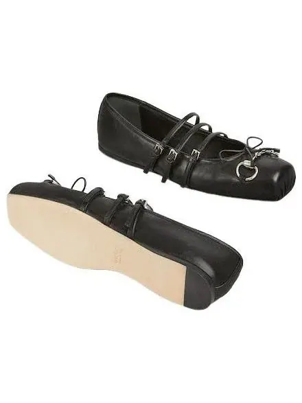 (WMNS) Балетки Gucci Horsebit — изображение 5 из 6, черный