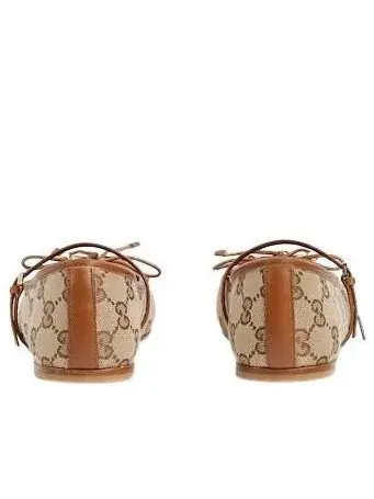 (WMNS) Балетки Gucci 26 Horsebit — изображение 4 из 6, бежевый