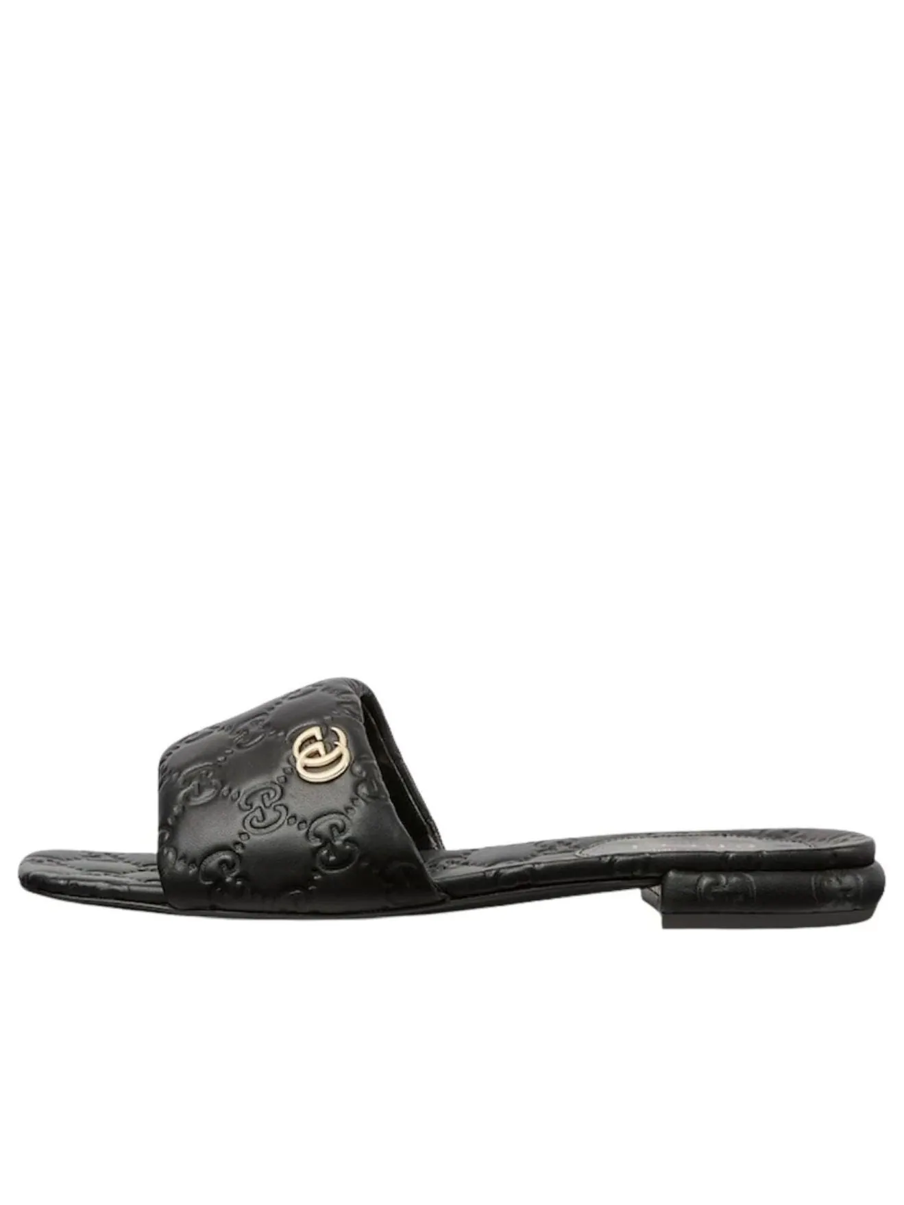 Шлепанцы (WMNS) Gucci GG Slides 'Black' — изображение 1 из 6, черный