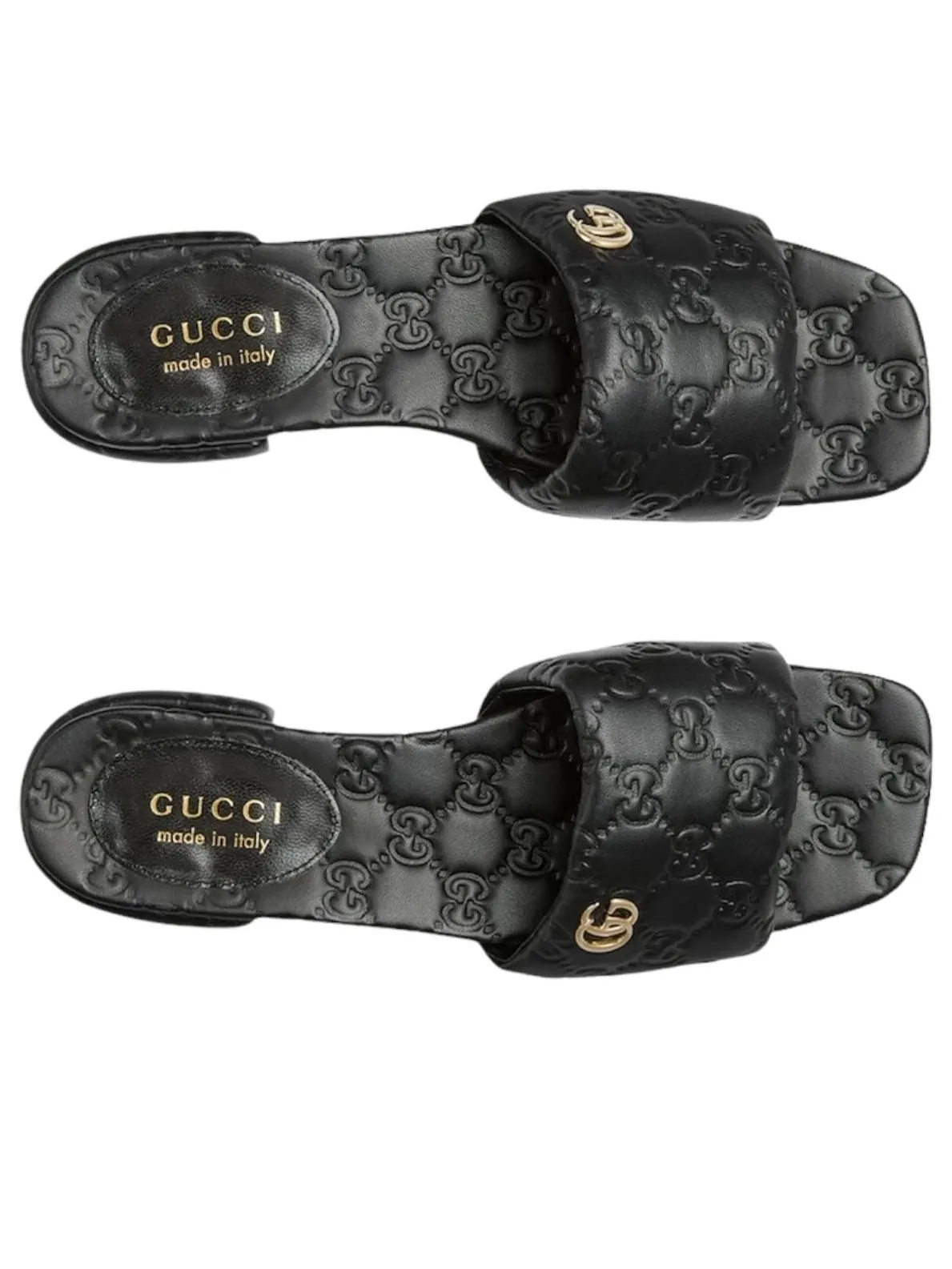 (WMNS) Шлепанцы Gucci GG — изображение 2 из 6, черный