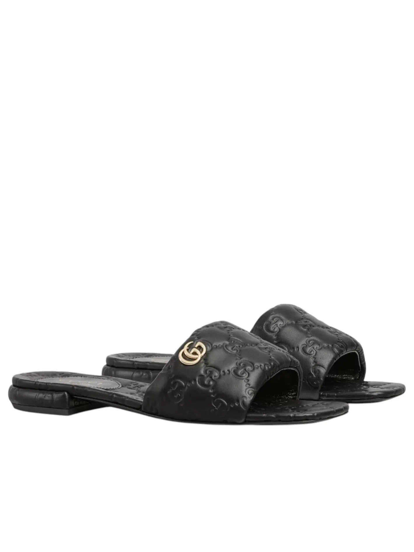(WMNS) Шлепанцы Gucci GG — изображение 4 из 6, черный