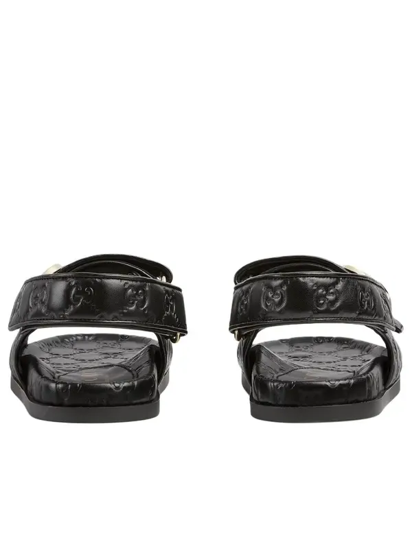 Сандалии double g leather Gucci — изображение 3 из 3, черный