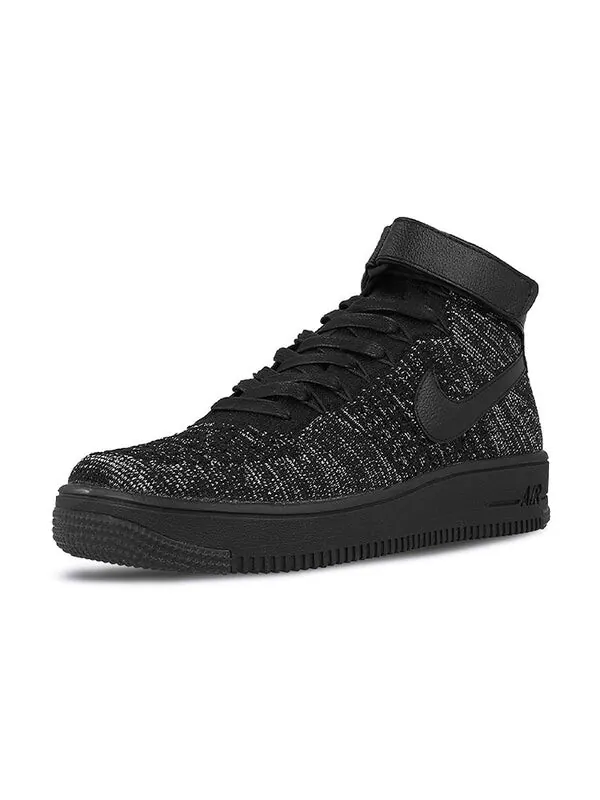 Кроссовки air force 1 flyknit Nike — изображение 3 из 4, черный/белый