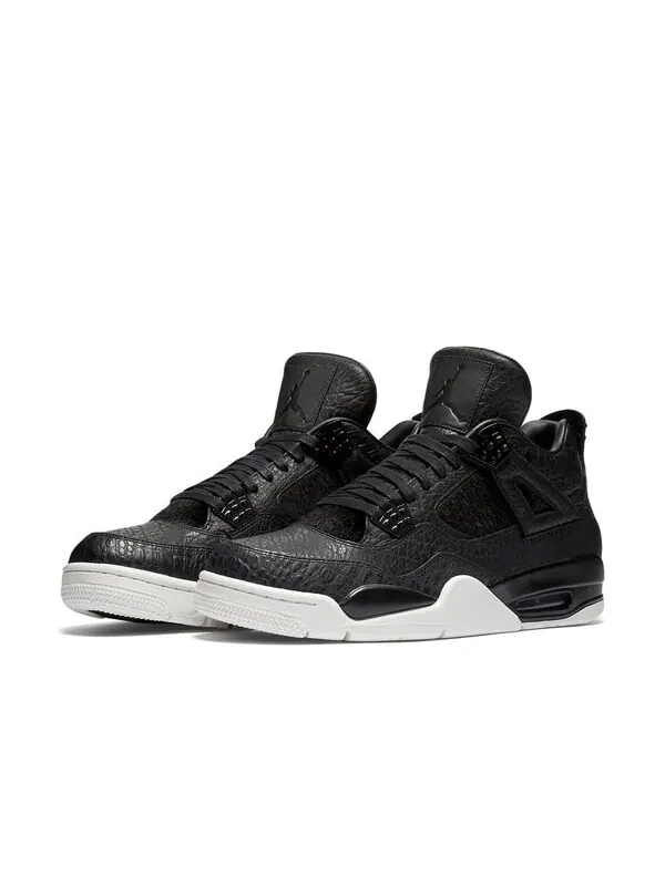 Кроссовки 4 ретро prm Air Jordan — изображение 4 из 4, черный/черный