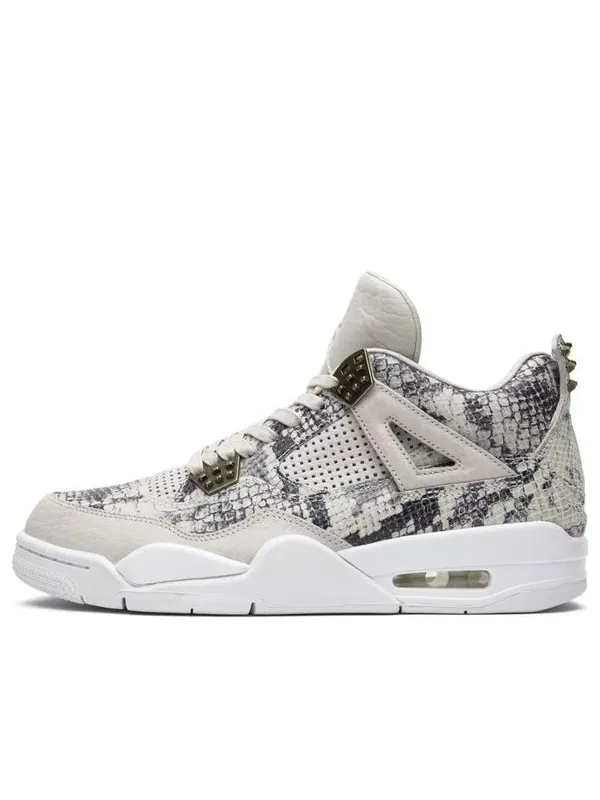 Кроссовки 4 retro premium 'snakeskin' Air Jordan — изображение 1 из 4, бежевый/белый