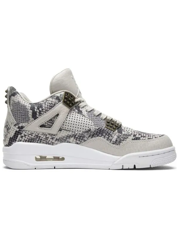 Кроссовки 4 retro premium 'snakeskin' Air Jordan — изображение 2 из 4, бежевый/белый