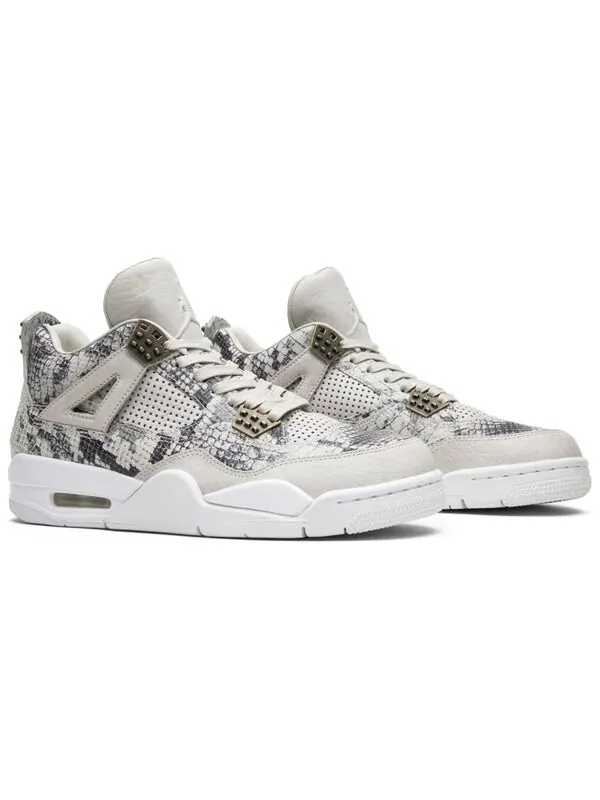Кроссовки 4 retro premium 'snakeskin' Air Jordan — изображение 3 из 4, бежевый/белый