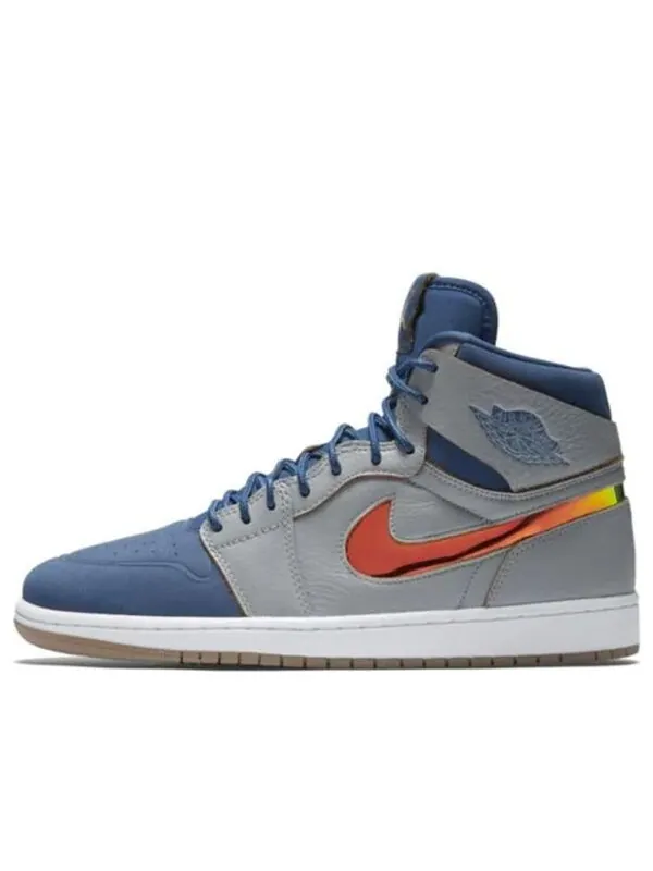 Кроссовки 1 nouveau Air Jordan — изображение 1 из 3, серый/синий/желтый