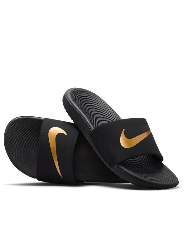 Тапочки kawa slide 'black gold' Nike — изображение 1 из 4, черный
