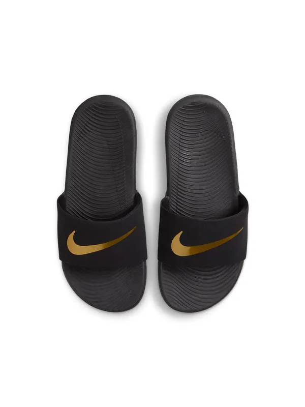 Тапочки kawa slide 'black gold' Nike — изображение 3 из 4, черный