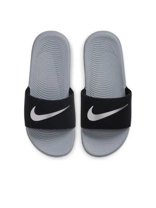 Тапочки kawa slide 'black metallic silver' Nike — изображение 1 из 3, черный