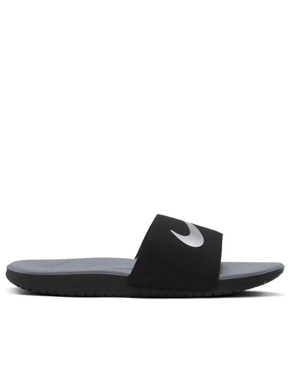 Тапочки kawa slide 'black metallic silver' Nike — изображение 2 из 3, черный