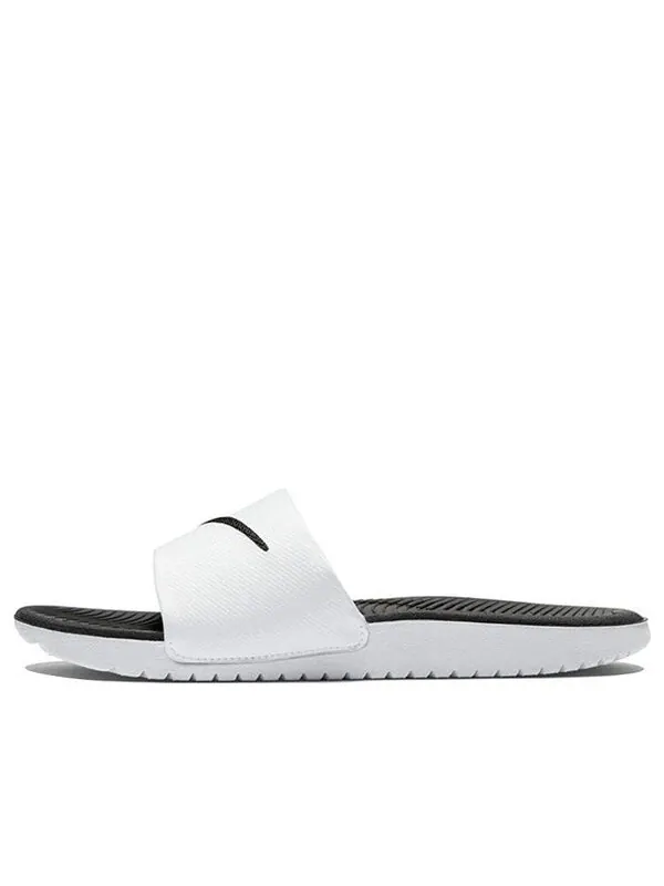 Тапочки kawa slide 'white black' Nike — изображение 1 из 4, белый/черный