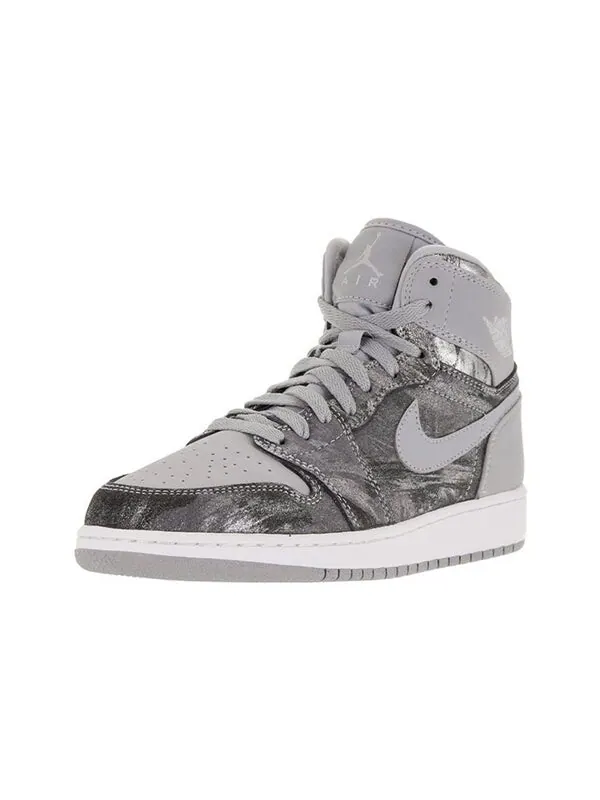 Кроссовки 1 ретро высокие Air Jordan — изображение 3 из 4, серый/серебристый