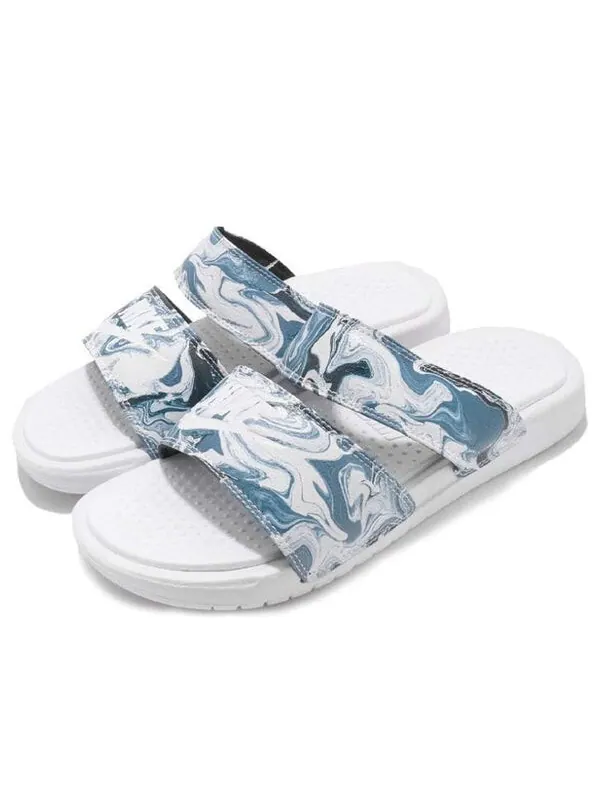 Тапочки benassi duo ultra slide 'white blue black' Nike — изображение 4 из 4, синий/белый