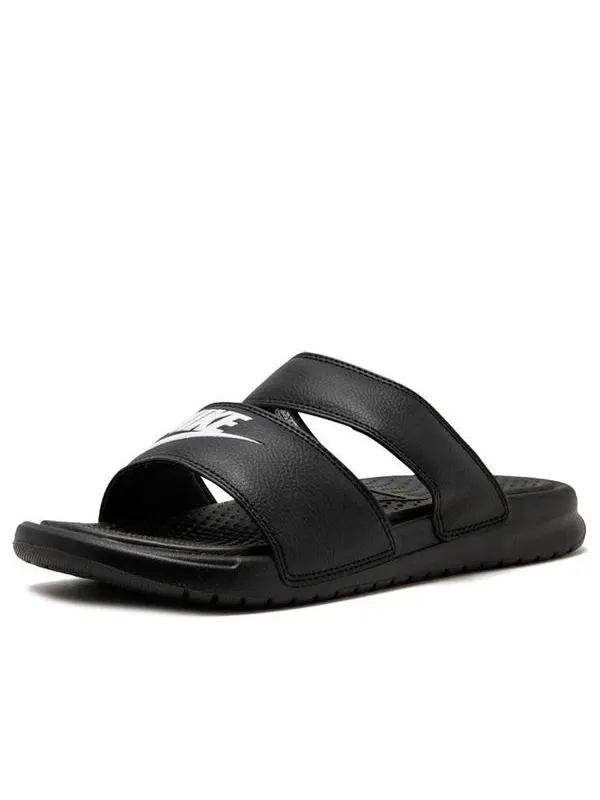 Тапочки benassi duo ultra slide 'black' Nike — изображение 2 из 3, черный/белый
