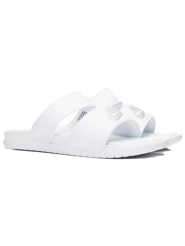 Тапочки benassi duo ultra slide 'white' Nike — изображение 3 из 4, белый/серебристый