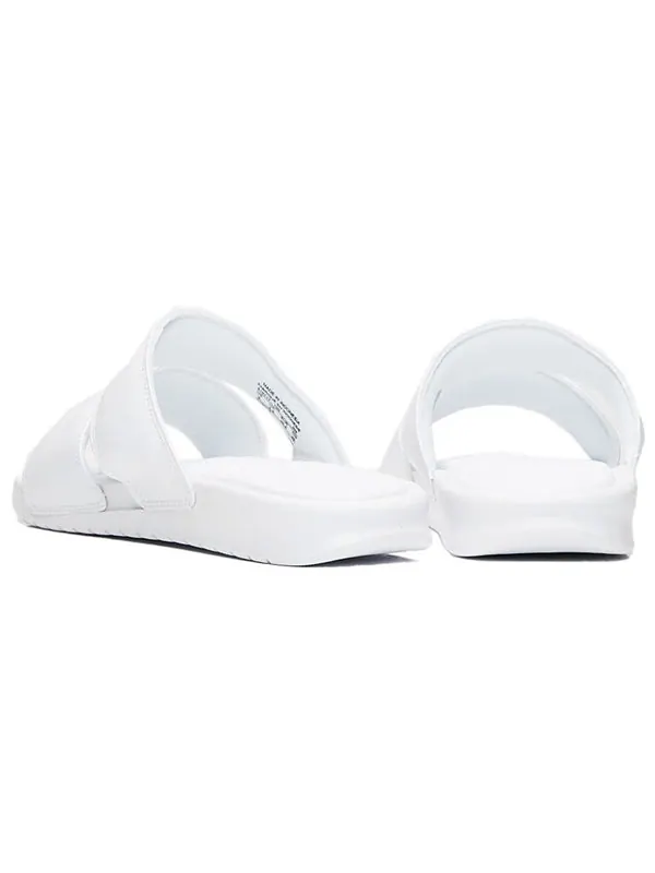 Тапочки benassi duo ultra slide 'white' Nike — изображение 4 из 4, белый/серебристый