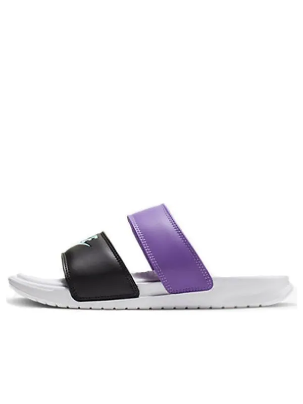 Тапочки benassi duo ultra 'white' Nike