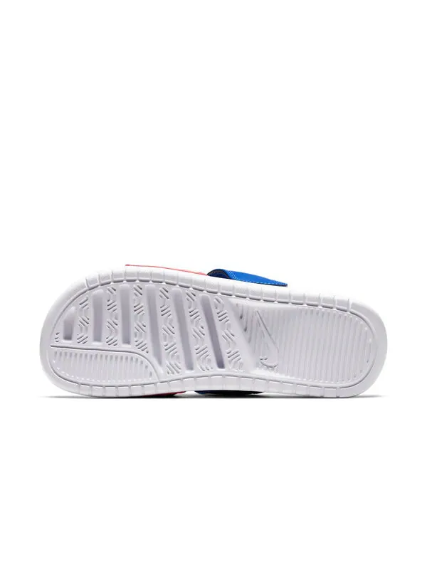 Тапочки benassi duo ultra slide 'university red game royal' Nike — изображение 4 из 4, белый, красный, синий