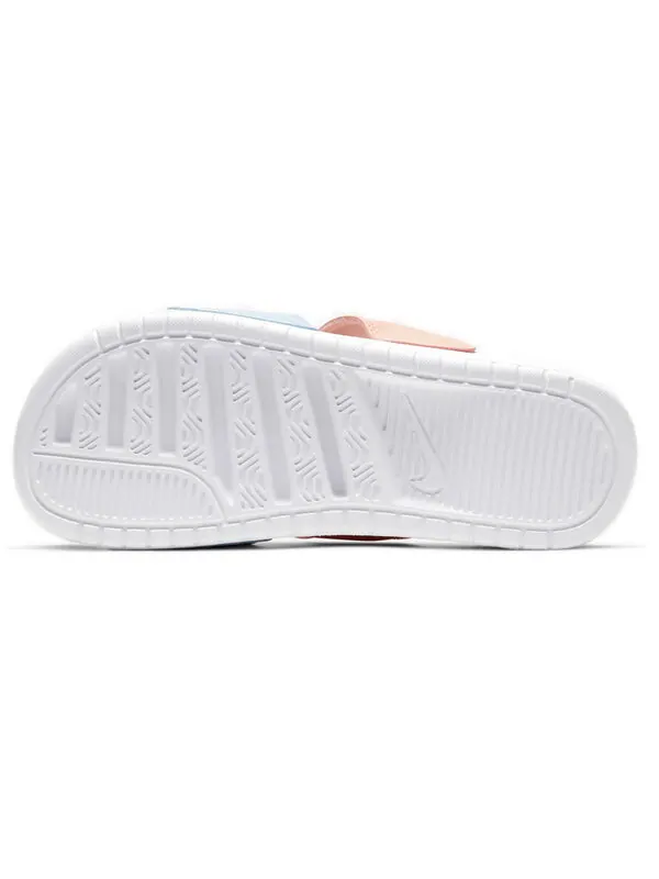 Тапочки (WMNS) Nike Benassi Duo Ultra Slide White/Blue/Pink — изображение 4 из 4, белый/синий/розовый