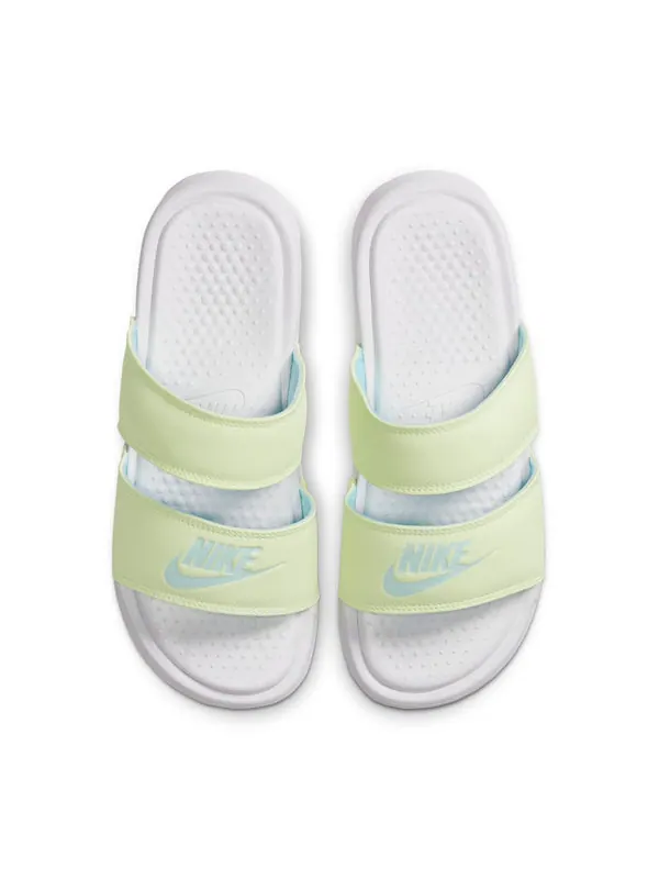 Тапочки benassi duo ultra slide white/yellow Nike — изображение 2 из 3, белый/желтый