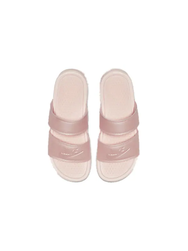 Тапочки benassi duo ultra slide 'echo pink' Nike — изображение 3 из 4, розовый/белый