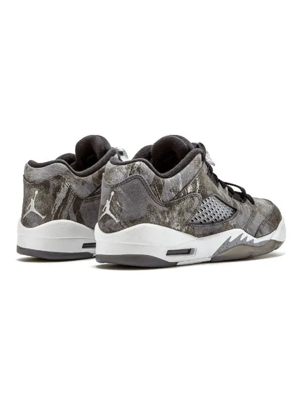 Кроссовки 5 ретро низкие премиум низкие Air Jordan — изображение 4 из 4, серый/серый-белый