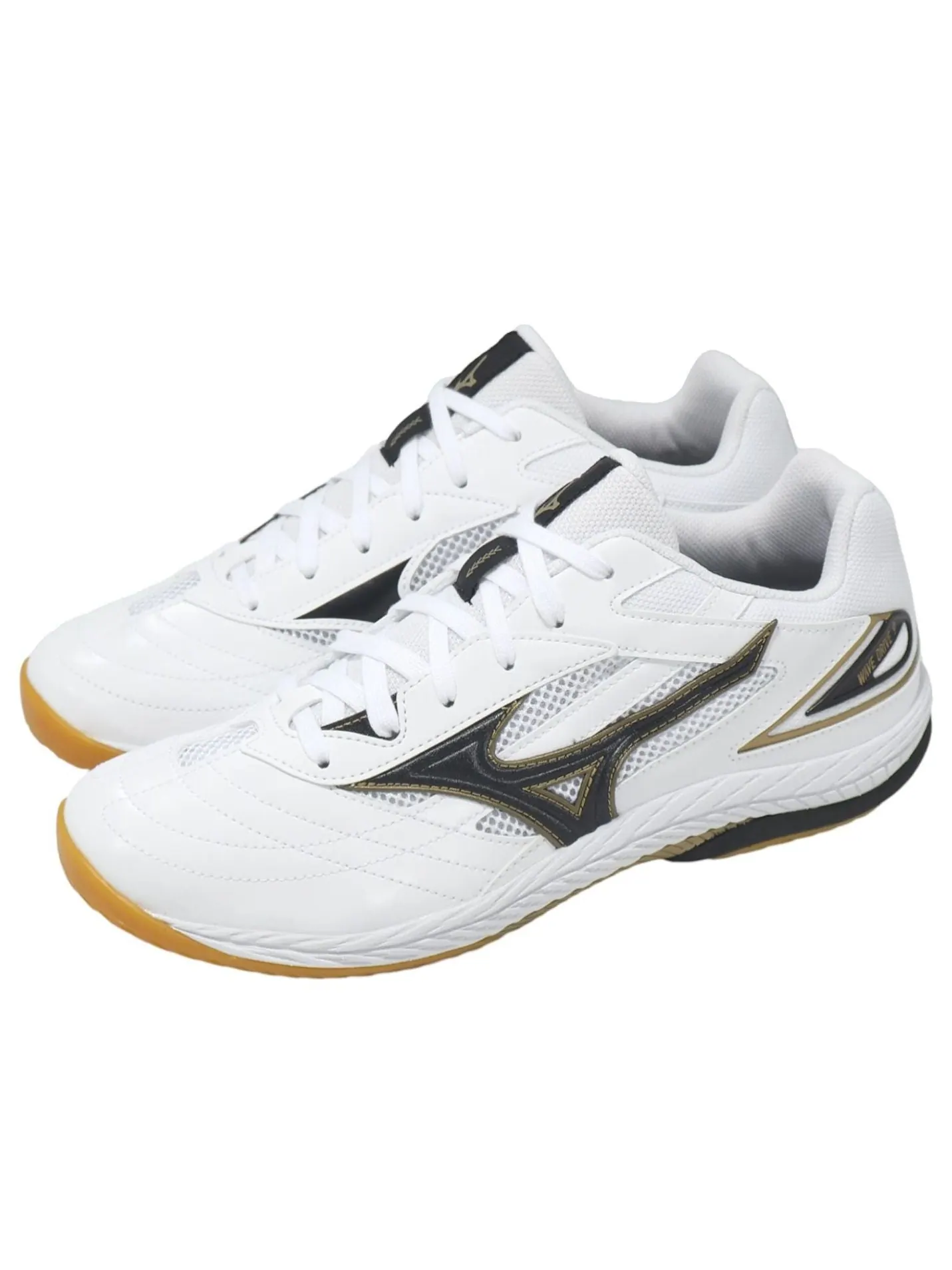 Mizuno Wave Drive 9 'White Black Gold' — изображение 4 из 5, белый/черный/золотистый