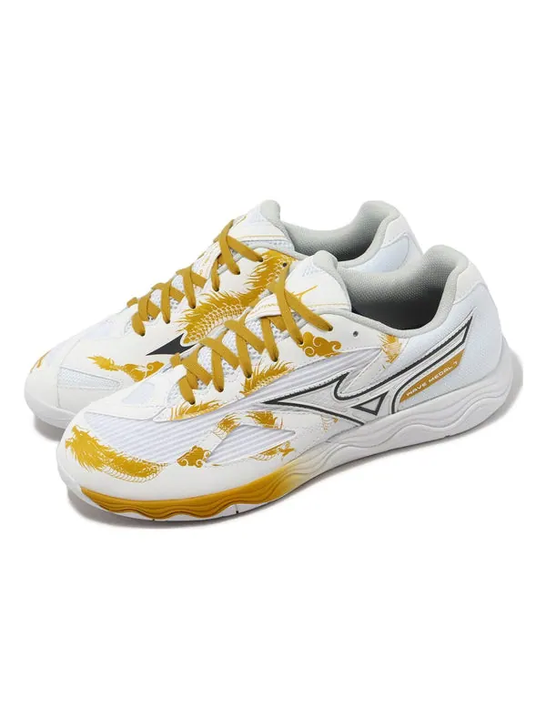 Кроссовки wave medal 7 'white gold' Mizuno — изображение 2 из 2, белый/золотистый