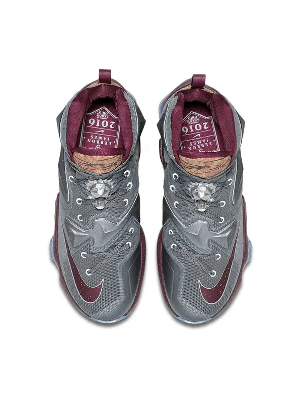 Кроссовки lebron 13 премьера Nike — изображение 2 из 4, серый/красный