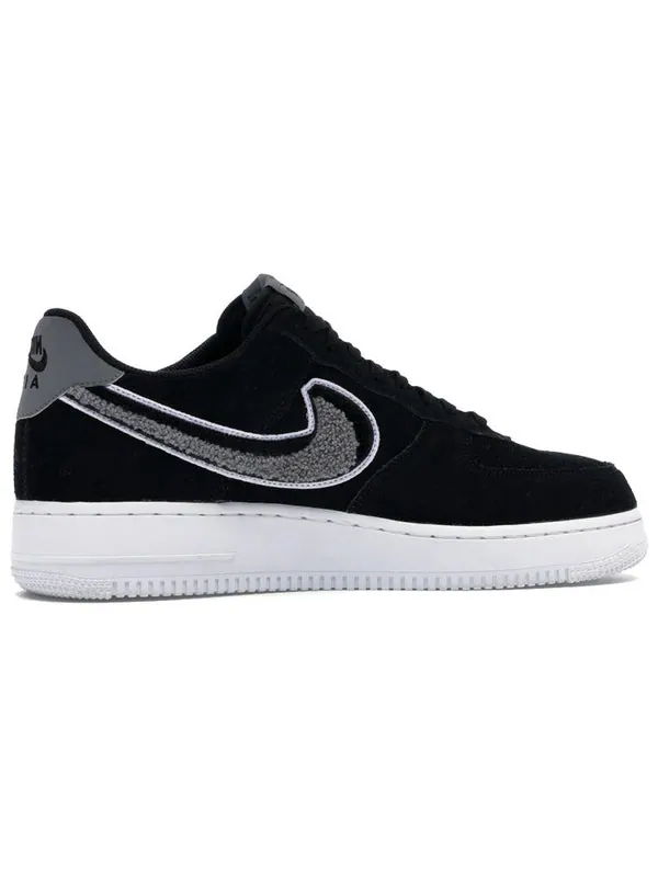 Кроссовки air force 1 '07 lv8 'chenille swoosh' Nike — изображение 2 из 4, черный/белый/серый