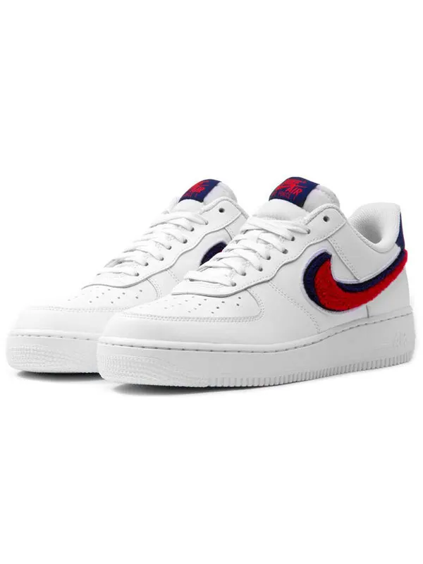 Кроссовки air force 1 07 lv8 Nike — изображение 3 из 4, белый/синий/красный